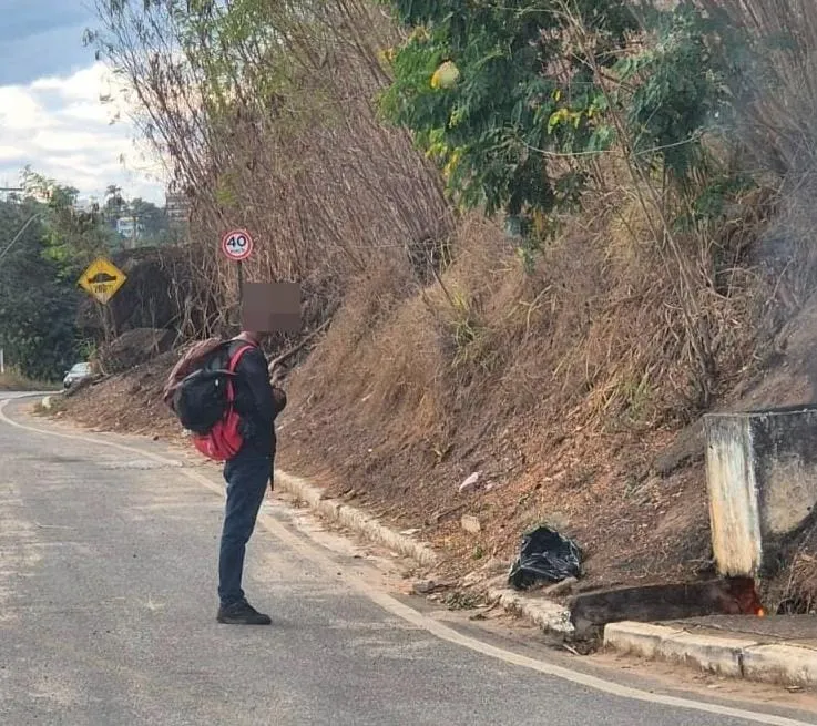 Incendiário é preso após colocar fogo em vários pontos de vegetação em Colatina