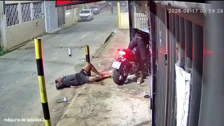 Vídeo mostra momento de grave acidente com motocicleta em Colatina