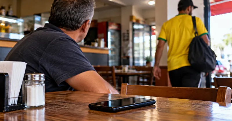 Homem tem celular furtado em lanchonete e acompanhante deixa o local às pressas em Colatina