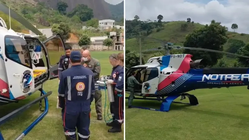 Menina de 4 anos sofre traumatismo craniano após acidente de moto e é trazida para hospital de Colatina