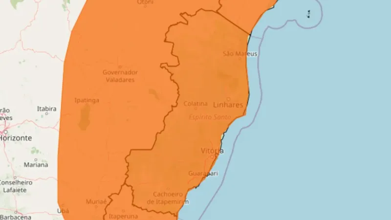 Alerta laranja: Colatina, Linhares e região podem enfrentar tempestades com ventos de até 100 km/h neste sábado