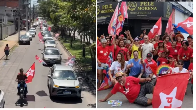Apoiadores de Lula realizam carreata em Vila Velha e convocam manifestação em Vitória neste domingo